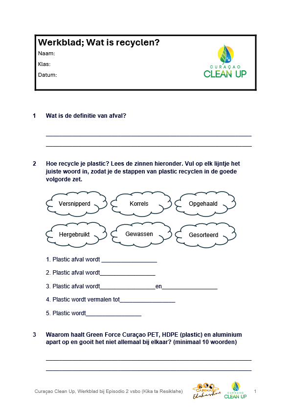 werkblad deel 2 vsbo